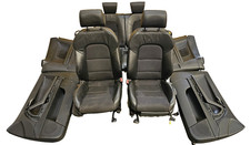 AUDI A3 8P7 CONVERTIBLE 1.8 TFSI 2012 S-LINE HALF LEATHER BLACK SEATS SET