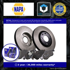 2x Vented Brake Discs and Pads