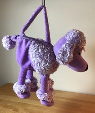 Purple Poodle Plush Zippered