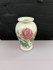Portmeirion Botanic Garden Flower Vase 8.25" Rosa Royal Maiestas Regia Highness