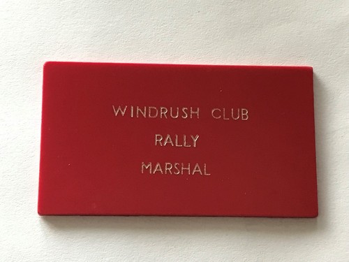 Caravan plastic plaque - plastic,