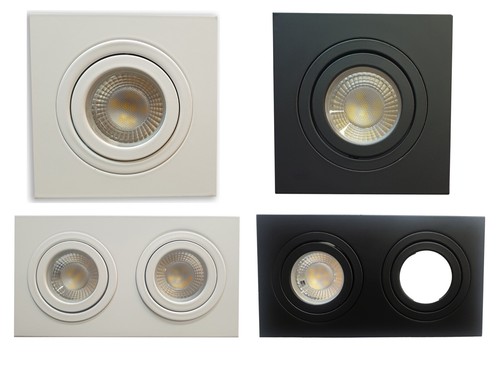 Square ceiling recessed - recessed, gu10