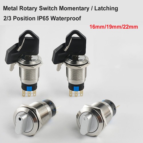 Metal rotary switch momentary - metal,