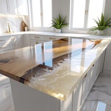 48"x30" White Epoxy Kitchen