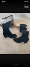 River Island Black Over-The-Knee Boots, Size 4