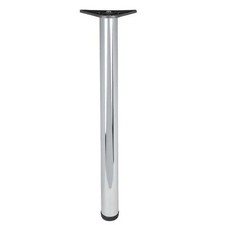 710mm Chrome Table Leg Breakfast Bar Worktop Support Kitchen Round 