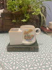 Vintage Shaving Scuttle Mug Lake Scene Made In England