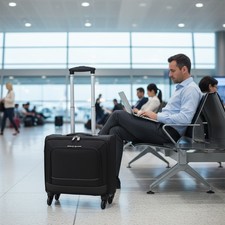 Black Laptop Bag Wheeled