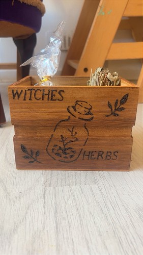 Handmade wooden witches - wooden,