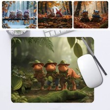 Prinitng PU Leather Mouse Mat Pad Desk Table Computer Laptop Desktop Mat 21X25cm