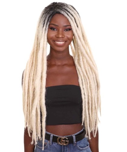 Blonde dreadlock wig long - dreadlock, wig,