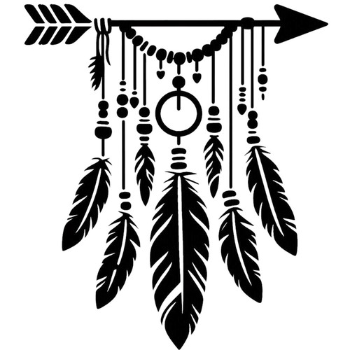 Feather arrow dreamcatcher - feather,