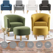 Modern tub sofa couch - modern, fabric