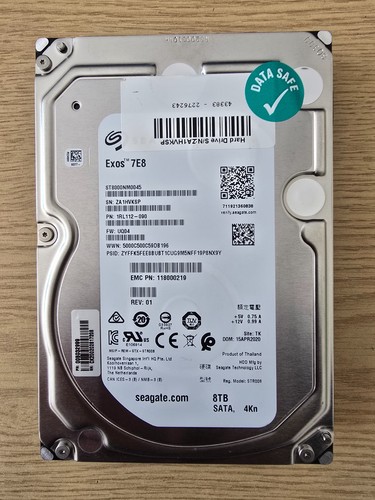 Seagate exos 8tb 7e8 - 7e8, sata