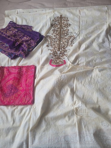 3pc unstitched salwar kameez - 3pc,