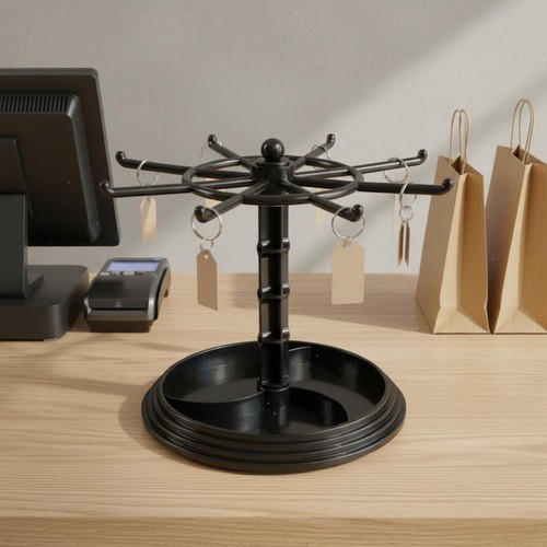 Rotating keychain stand - rotating,