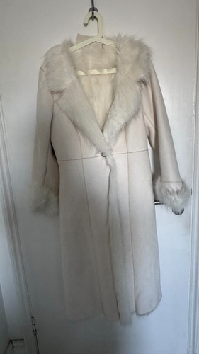 White faux fur - suede, style