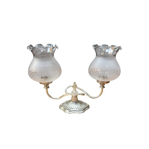 Silver plated double - double, arm