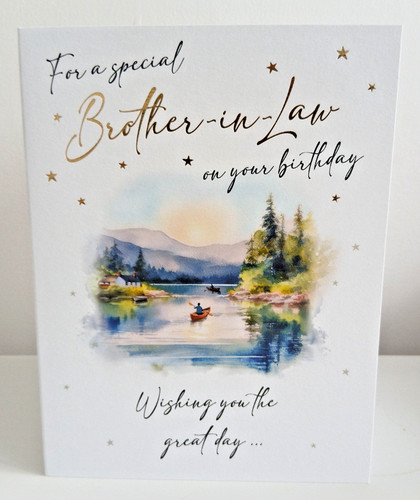 Brother law birthday card - birthday,