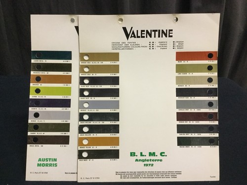 Rare lot color - lot, chart