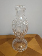 Stunning Tyrone Crystal Full Lead Lamp Body 13.5" Tall. (Complete 1 Sold 4 £167)