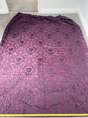 Purple damask velvet large - purple,