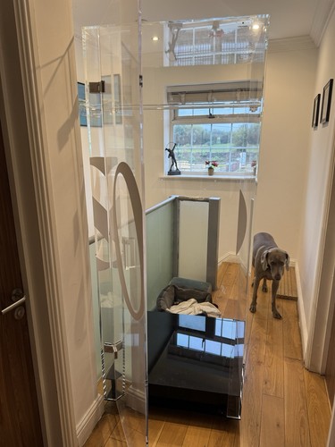 Transparent perspex wardrobe - transparent,