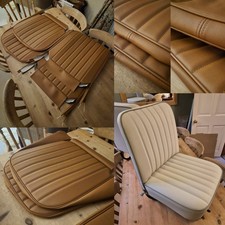 Classic Mini Van/Pickup Seat Covers Tan Vinyl