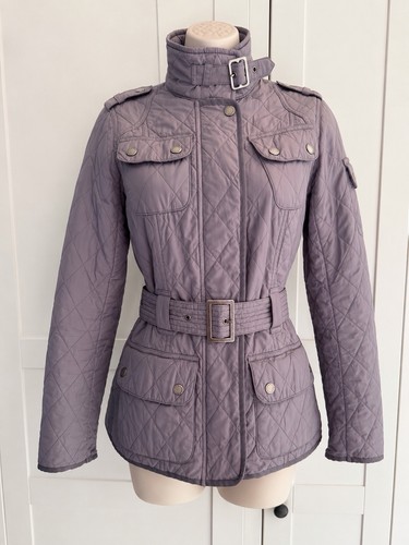Barbour lilac quilted jacket - lilac,