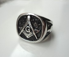 Pre-Owned Freemason Metal Ring