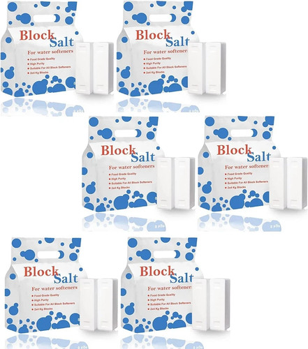 Block salt water softener - block, for