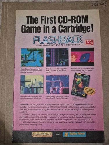Flashback sega genesis game - genesis,