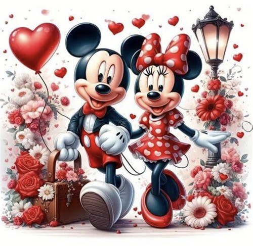 Mickey and minnie mouse - and,