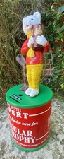 Vintage Rare Old Rupert Bear Muscular Charity Collection Box Advertising Mascot