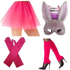 PINK TUTU skirt Gloves Leg