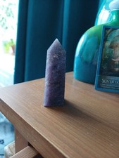 Dark Lepidolite Point Tower