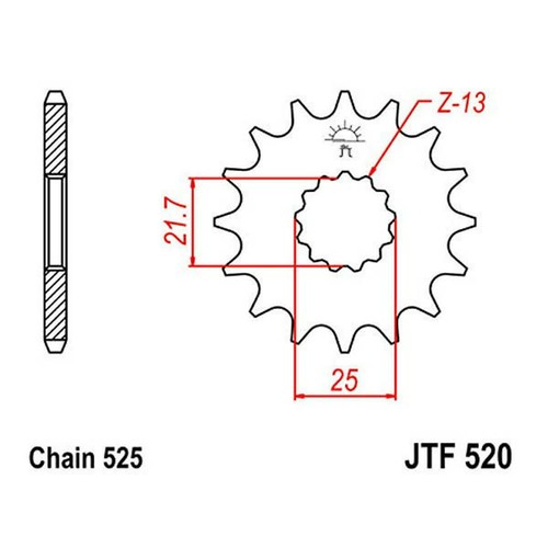 Sprocket z17 525 726 - z17,