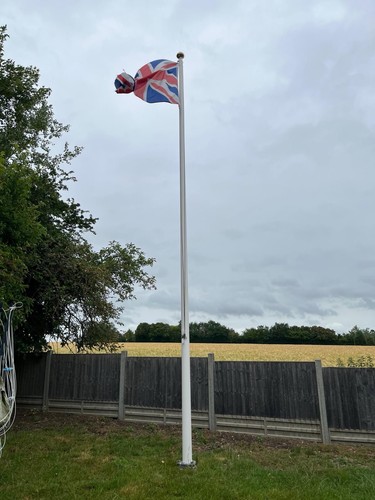 Heavy duty flagpole with - heavy,