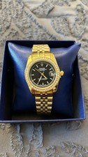 Ladies gold watch - gold, black