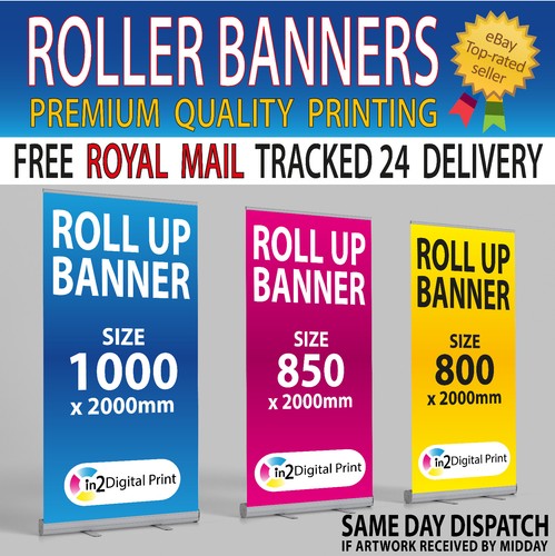 Roller banner display - roller, stand