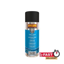 Matt Black Spray Paint Hycote Aerosol Fast Drying Cars, Vans, Bikes & DIY 400 ml