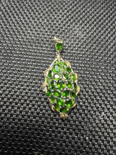 925 sterling silver dioptase - silver,