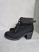 Peacocks Black Faux Suede