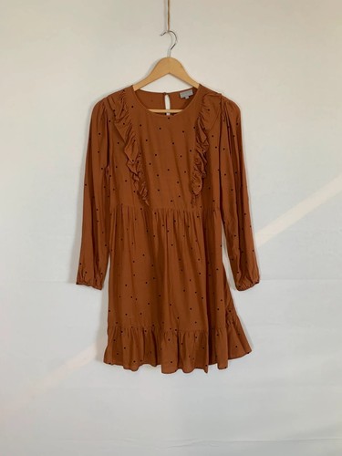 Oliver bonas dress brown - oliver,