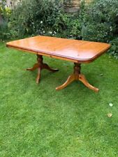 Double Pedestal Extending Dining Table Ducal Pine Farmhouse Kitchen 8/10 Seater