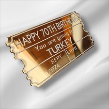 Personalised Acrylic Tickets -