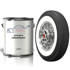 1 x 250 White Wall Tyre & Mud