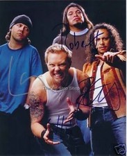Metallica signed photo print