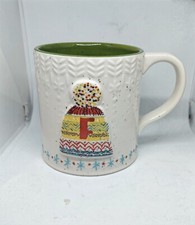 Large Oversize Anthropologie Mug F Winter Motif  Stoneware  600  Ml