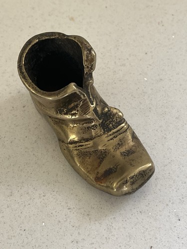 Small vintage brass boot - vintage,